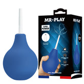 Mr Play Unisex Anal Douche with 224 ml Capacity for Cleaning Blue Douches