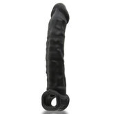Muscle Ripped Inner Ribbed Velvet-Smooth Night 9.25 Inch Cock Sheath SLEEVES