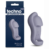 Techno Molly (Grey) – Waterproof USB Rechargeable Finger Stimulator with App Control Grey Finger Stimulator
