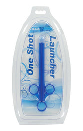 One Shot Launcher Blue XL 7.5 Inch Lubricant Injector Blue Lube Applicator
