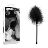 Ouch Black and White Feather Tickler Black Feather Crop Default Title Whips & Paddles