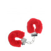 Ouch Classic Fluffy Cuffs Red Soft Restraints for Intimate Adventures Default Title > Bondage Gear > Handcuffs