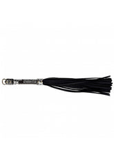Ouch NY Collection Flogger with Black PU Leather and Iridescent Hardware Whips & Paddles