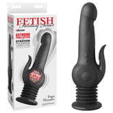 Fetish Fantasy Series Pogo Thruster 23.5 cm Gyrating Rabbit Vibrator Black Black VIBRATORS-RABBIT-MULTI