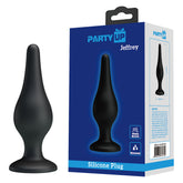 Party Up Jeffrey Butt Plug 14 Cm Pleasure Toy Black Butt Plugs