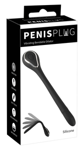 Penis Plug Vibrating Bendable Dilator with Size and Color Options Sounding Rods