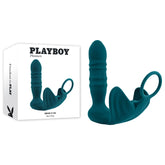 Playboy Pleasure BRING IT ON Vibrating Butt Plug 15.4cm Teal Butt Plugs - Vibrating