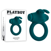 Playboy Pleasure Bunny Buzzer Vibrating Cock Ring Green COCK RINGS