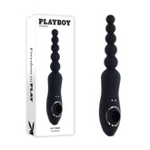 Playboy Pleasure LET IT BEAD Vibrating Anal and Clitoral Toy Black > Anal Range > Anal Beads