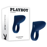Playboy Pleasure Point Vibrating Cock Ring 7.8cm Blue COCK RINGS