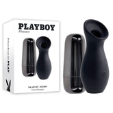 Playboy Pleasure THE JET SET - SUCKER Clitoral Toy Black STIMULATORS