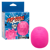 Pop Sock Textured Pink Soft Tight Stretchy Reversible Masturbator with Dual Sensations and Suction Closure Strokers - Cup|Egg