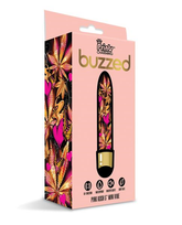Prints Charming Buzzed 5 Inch Mini Vibe Pink Kush with Vibrant Cannabis Pattern BULLETS