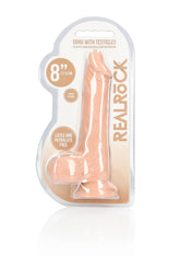 RealRock 8 Inch Flesh Pink Realistic Dildo With Testicles 8 Inches Flesh Pink > Realistic Dildos and Vibes > Realistic Dildos