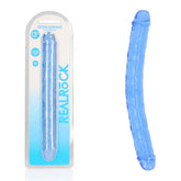 RealRock 34 cm Double Dong – Clear Double Dong for Anal and Vaginal Use Blue > Dildos > Double Dildos