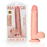 REALROCK 23 cm Straight Realistic Dildo with Balls - 9 Inch Dong Dongs Realistic