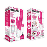 Rabbit Essentials G-Spot Rabbit Vibrator Hot Pink with Rotating Shaft and Charging VIBRATORS-RABBIT-MULTI