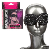 Radiance Blackout Eye Mask with Black Rhinestones and Plush Lining Masks