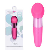 Rina Dual Motor Vibrator - Pink 13 cm Compact Design Purple Vibrators