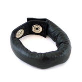 Rouge Leather Weighted Strap Black Adjustable Snap Button Cock Ring Ball Stretcher 125 Grams COCK RINGS