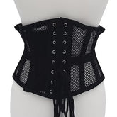 Rouge Mesh Corset in Black Small Medium > Clothes > Accessories