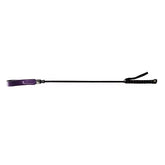 Rouge Purple Long Riding Crop with Slim Leather Tip 24 Inch Whips & Paddles