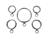 Rouge Stainless Steel 5 Piece Set with Ankle Rings, Wrist Rings, and Collar Includes Allen Key > Bondage Gear > Restraints