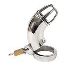 Rouge Stainless Steel Cock Cage with Padlock Cages