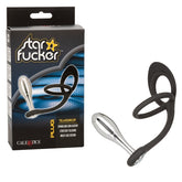 Star Fucker Teardrop Plug And Cockring 2.75 Inches Silver COCK RINGS