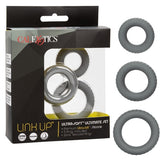 Link Up Ultra Soft Ultimate Cock Ring Set Grey COCK RING Set