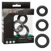Link Up Ultra Soft Supreme Cock Ring Set Black COCK RING Set