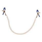 Sex & Mischief Cougar Chained Nipple Clamps (Gold) – Adjustable Tension Nipple Clamps Gold > Sex Toys > Nipple Clamps