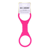 Sex & Mischief Large Hot Pink Silicone Cuffs – Large Restraints Pink > Bondage Gear > Restraints