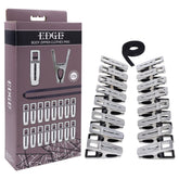 Edge Body Zipper Clothes Pins – Set of 16 Sensation Clamps with Cord Chrome > Sex Toys > Nipple Clips