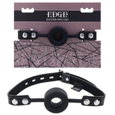 Edge Silicone Ring Gag – Mouth Restraint Bondage Accessory Black > Bondage Gear > Gags and Bits