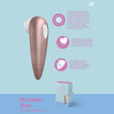 Satisfyer 1 - Pressure Wave Vibrator for Travel Pleasure 5.75 Inches Pink STIMULATORS