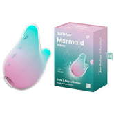 Satisfyer Mermaid Vibes Air Pulse Stimulator Mint/Pink Green AIR PULSATION