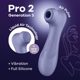Satisfyer Pro 2 Gen 3 Clitoral Stimulator in Lilac AIR PULSATION