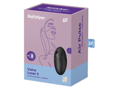 Satisfyer Vulva Lover 3 Black Double Air Pulse Vibrator with 11 Intensities and 10 Vibration Modes Suction Stimulator