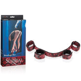 Scandal Designer Polyester Bondage Bar (Red Black) – Adjustable Spread Bar > Bondage Gear > Restraints