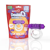 Screaming O Double Vibrating Ring with Soft Touch Bullet Grape COCK RINGS