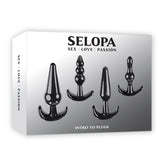Selopa Intro To Plugs Black Butt Plugs Set of 4 Default Title > Anal Range > Butt Plug Kits