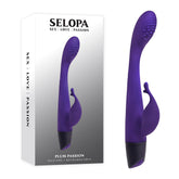 Selopa Plum Passion 18.3 cm Rabbit Vibrator Purple Vibrators - G Spot