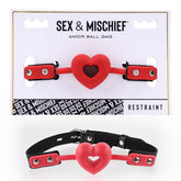 Sex & Mischief Amor Ball Gag - Adjustable Heart Gag > Bondage Gear > Restraints