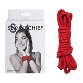 Sex & Mischief Amor Rope 9 Metres Red Cotton Restraint Rope