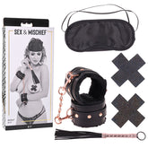 Sex & Mischief Brat Kit with Wrist Restraints and Flogger > Bondage Gear > Restraints