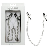 Sex and Mischief Chained Nipple Clamps for BDSM Pleasure > Bondage Gear > Nipple Clamps