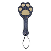 Sex and Mischief Cougar Paw Paddle Navy and Gold Spanking Paddle Whips & Paddles