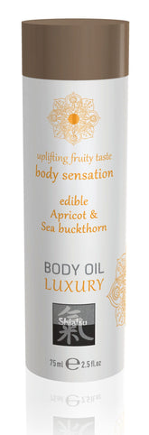 Shiatsu Luxury Edible Body Oil with Apricot and Sea Buckthorn Default Title Massage Oil