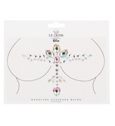 Shots Dazzling Cleavage Bling Sticker with Multicolor Rhinestones for Chest Decoration Body Jewelry (Non Piercing)